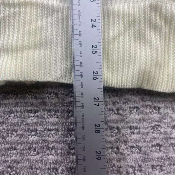 Vintage 70s Sweater Women Medium Yellow Knit Kari Lynn Originals Open No Buttons - Picture 9 of 9